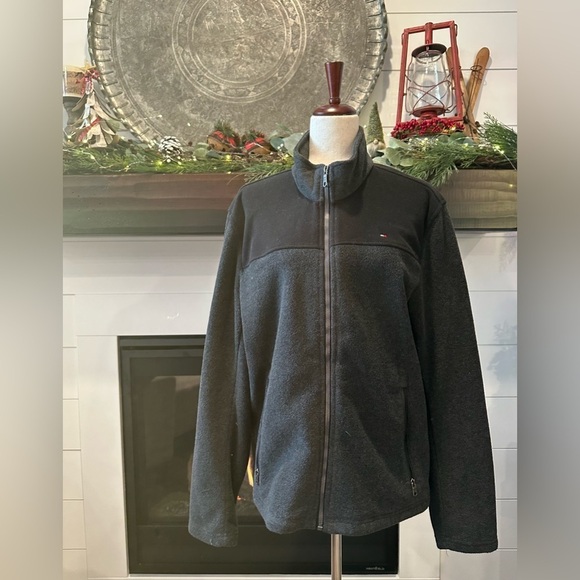 TOMMY HILFIGER MENS GREY FLEECE SIZE MEDIUM - Picture 1 of 9